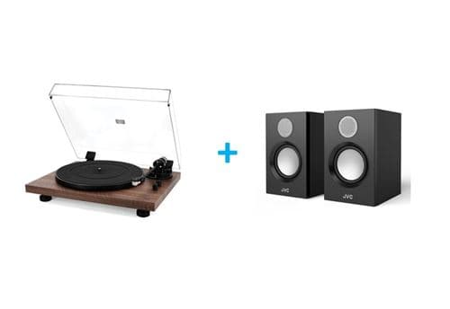 Pack platine vinyle JVC AL-F64T + 2 enceintes amplifiées JVC SP-F56B